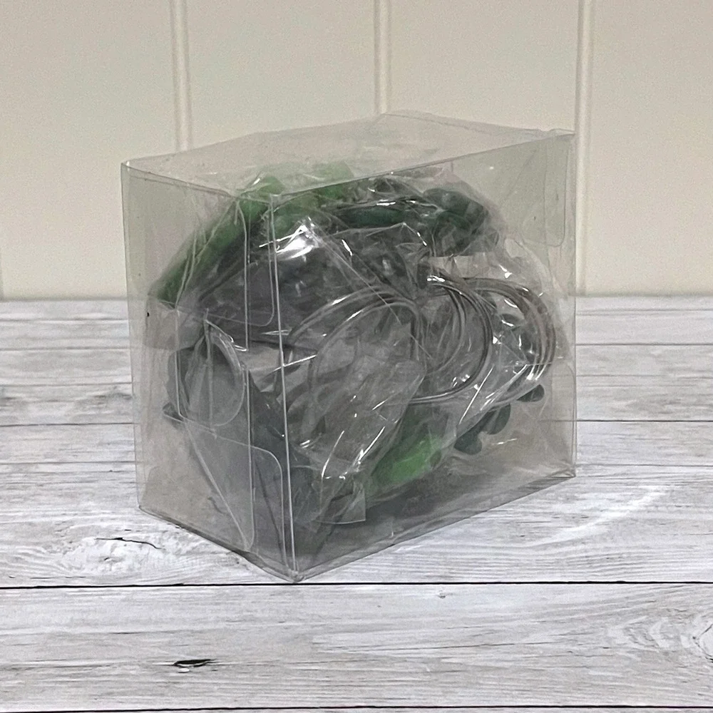 Set of 12 Shamrock Shower Curtain Hooks St Patricks Day Green Clover Rings